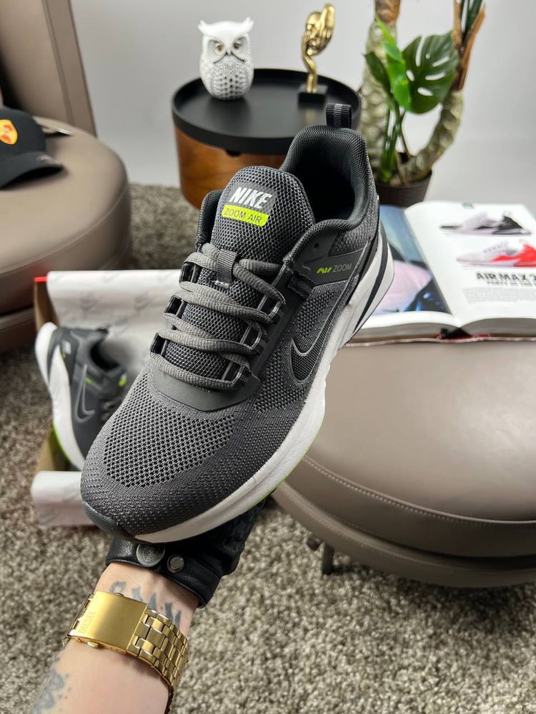 Чоловічі кросівки найк аір зум Nike Air Zoom Dark Grey Black [41-46]