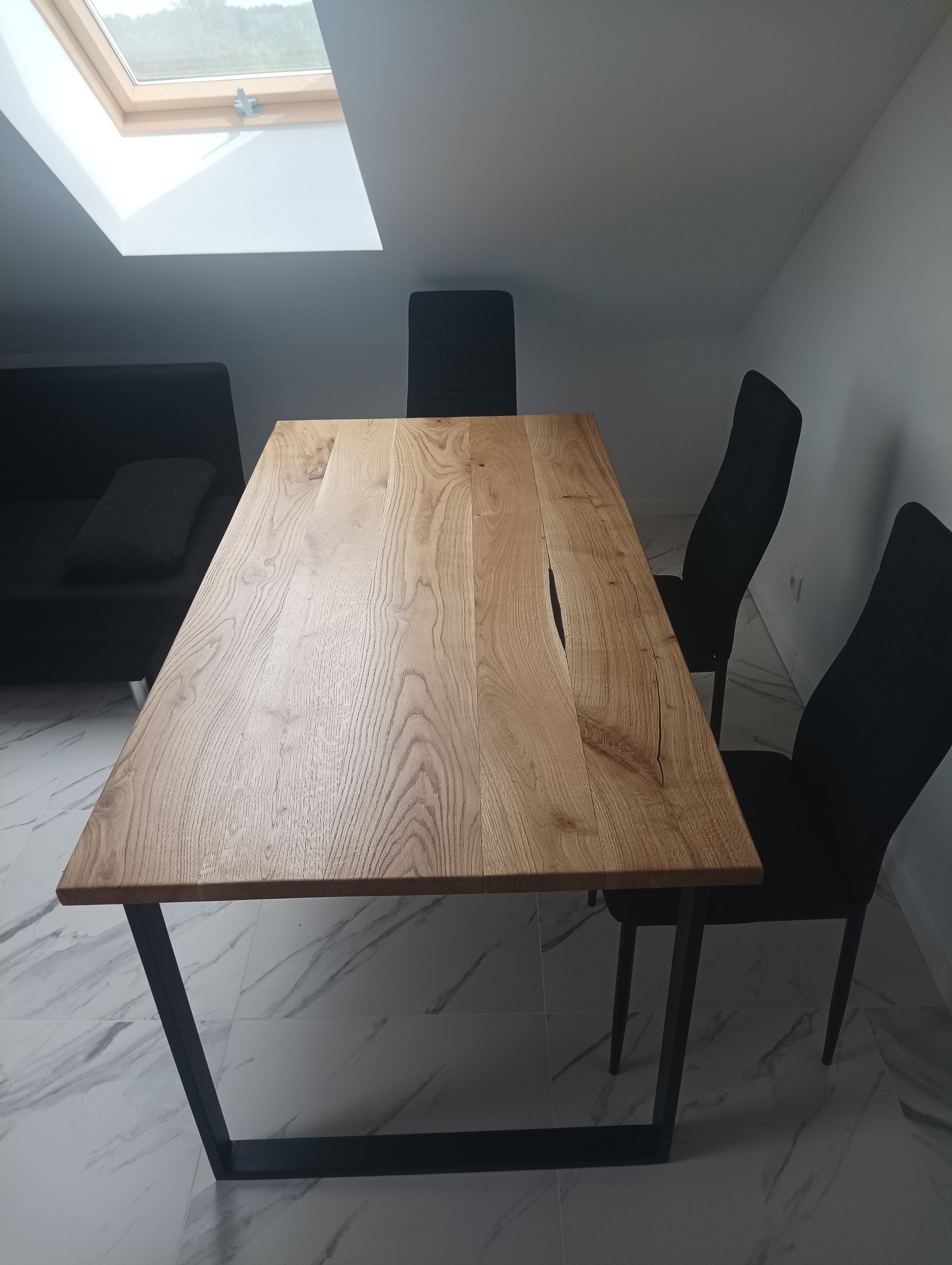 Stół dębowy 84cm x 164cm/232cm
