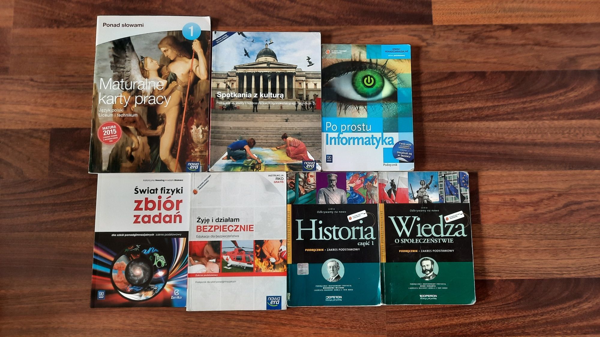 Podręczniki książki do klasy 1, 2 technikum liceum