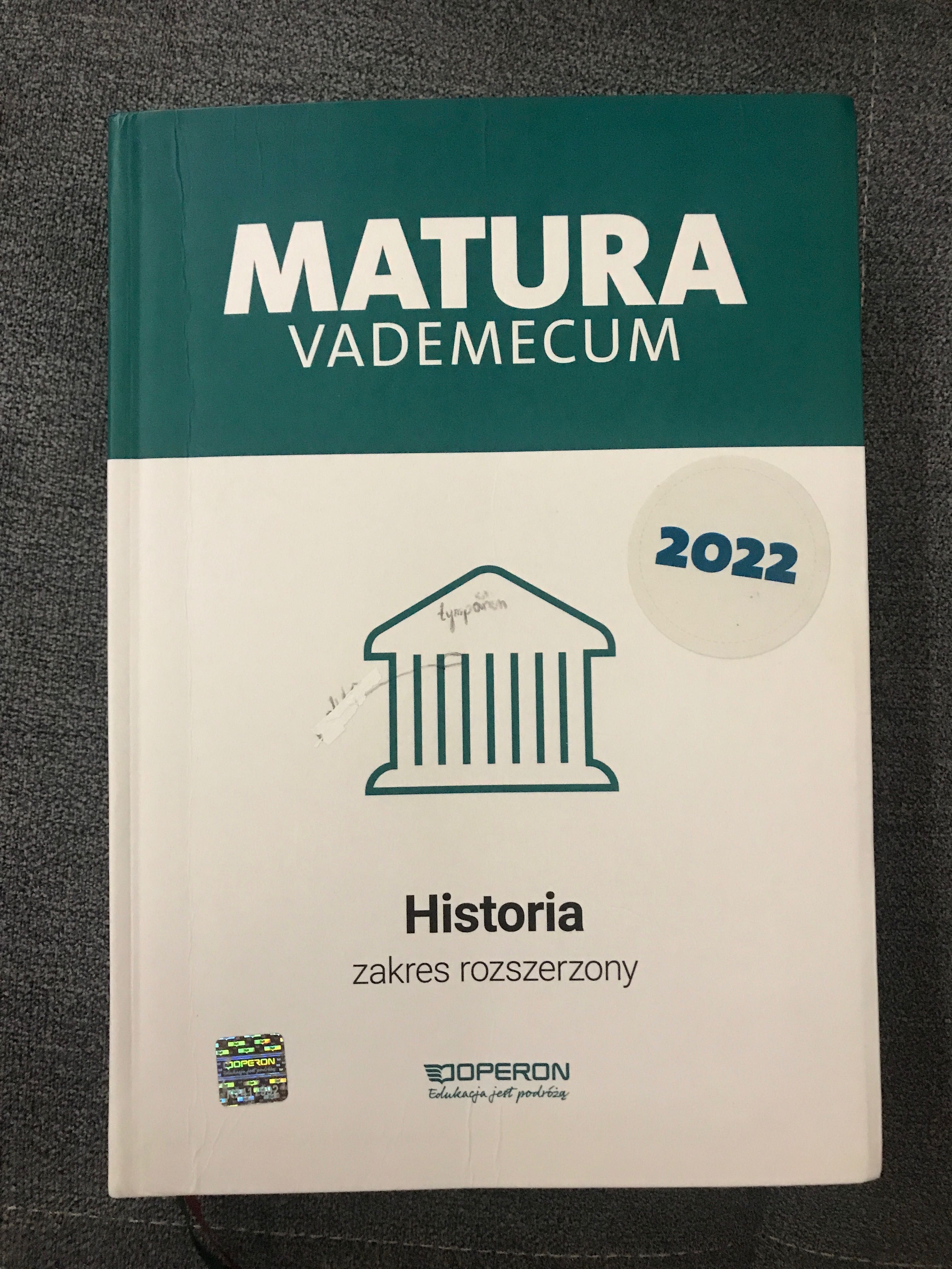 Podręcznik Matura Vademecum Historia rozszerzona Operon