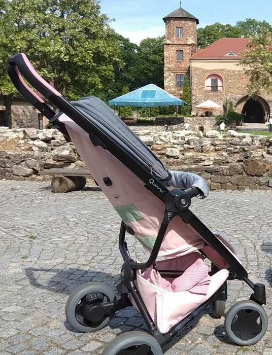 Wózek spacerowy quinny zapp flex plus różowo - szary