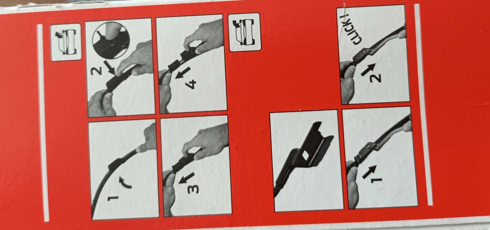 Pióra wycieraczek szyby przedniej, Ford Fiesta