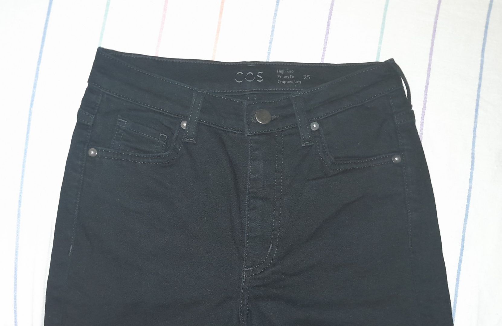 Жіночі класичні чорні джинси, розмір S