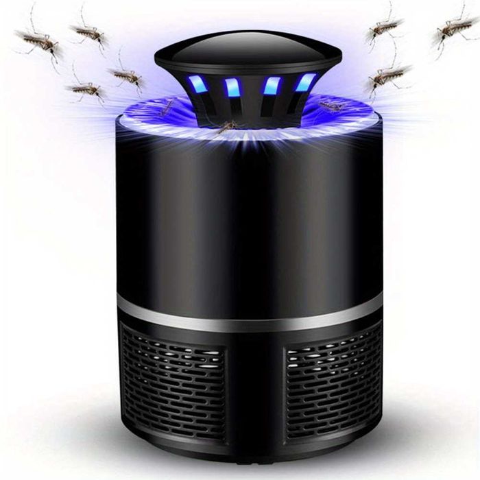 Lampa na komary na USB czarna Photocatalysis