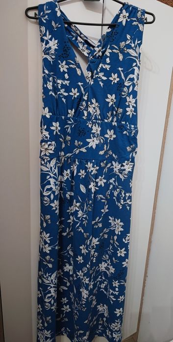 Boho sukienka maxi długa w kwiaty 40 42 L XL casual sylwestra letnia