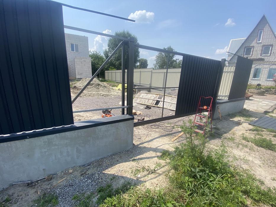 Ворота відкатні забори під ключ