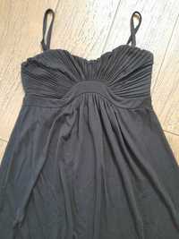 czarna bawełniana sukienka r.36 H&M