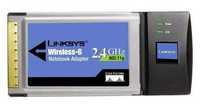 Karta sieciowa, adapter, Linksys Wireless-G Notebook, WPC54G