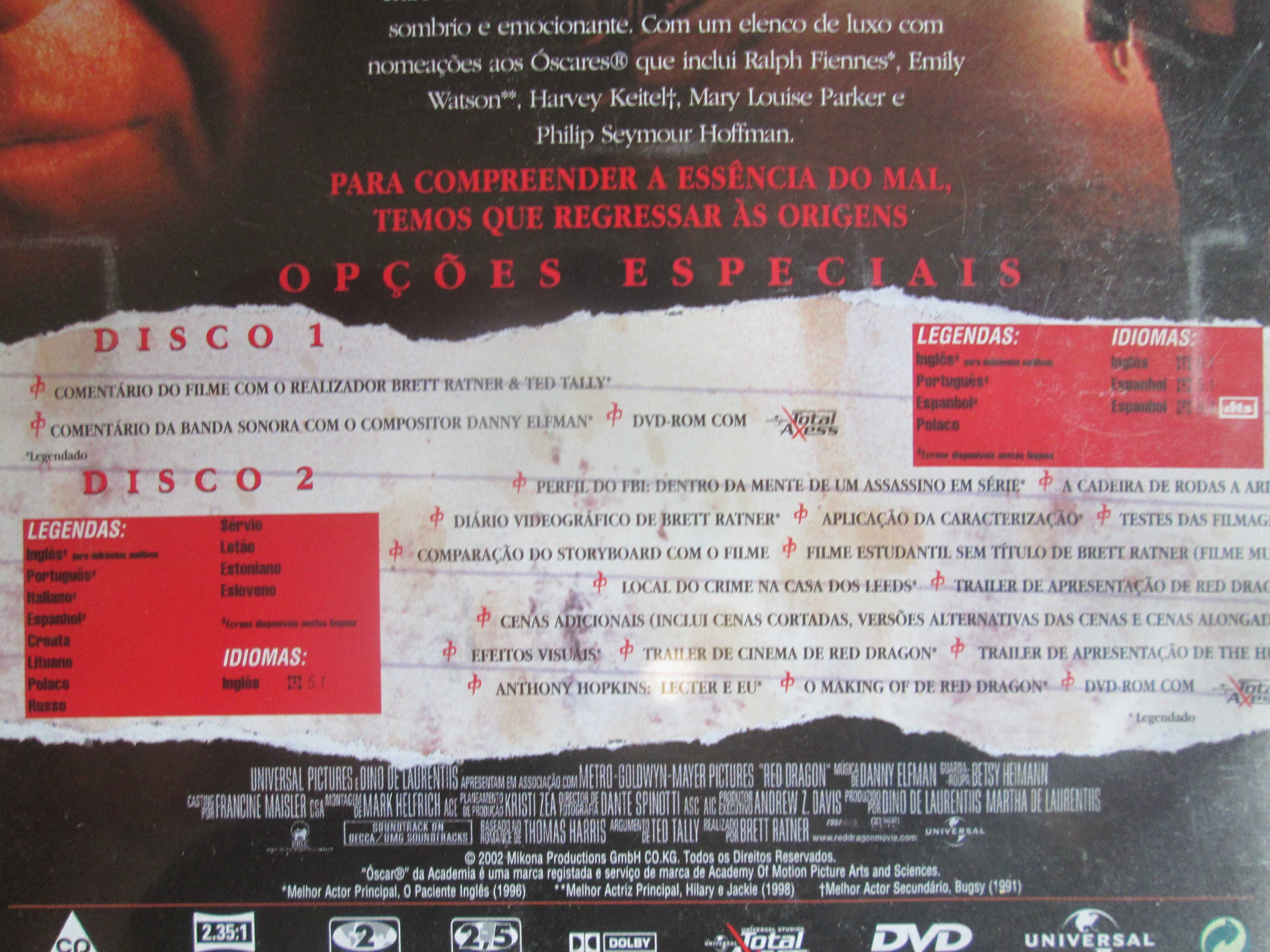 Dragão Vermelho, Ralph Fiennes, Emily Watson,  Anthony Hopkins