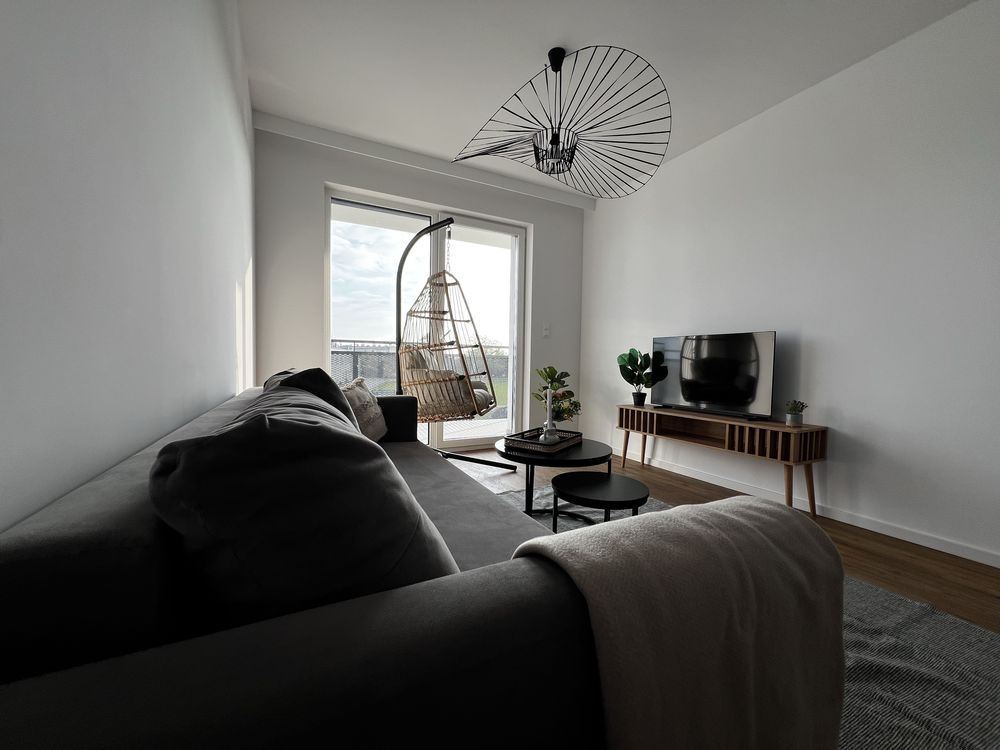 Nowy, przytulny apartament 2 pokojowy  z miejscem parkingowym na doby