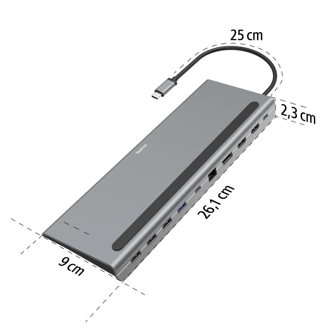 Stacja dokująca HAMA Connect2Office Pro 10w1 USB Typu C