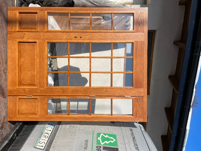 Drzwi drewniane jesion z doświetlami MONTAŻ CAŁA POLSKA   NA WYMIAR