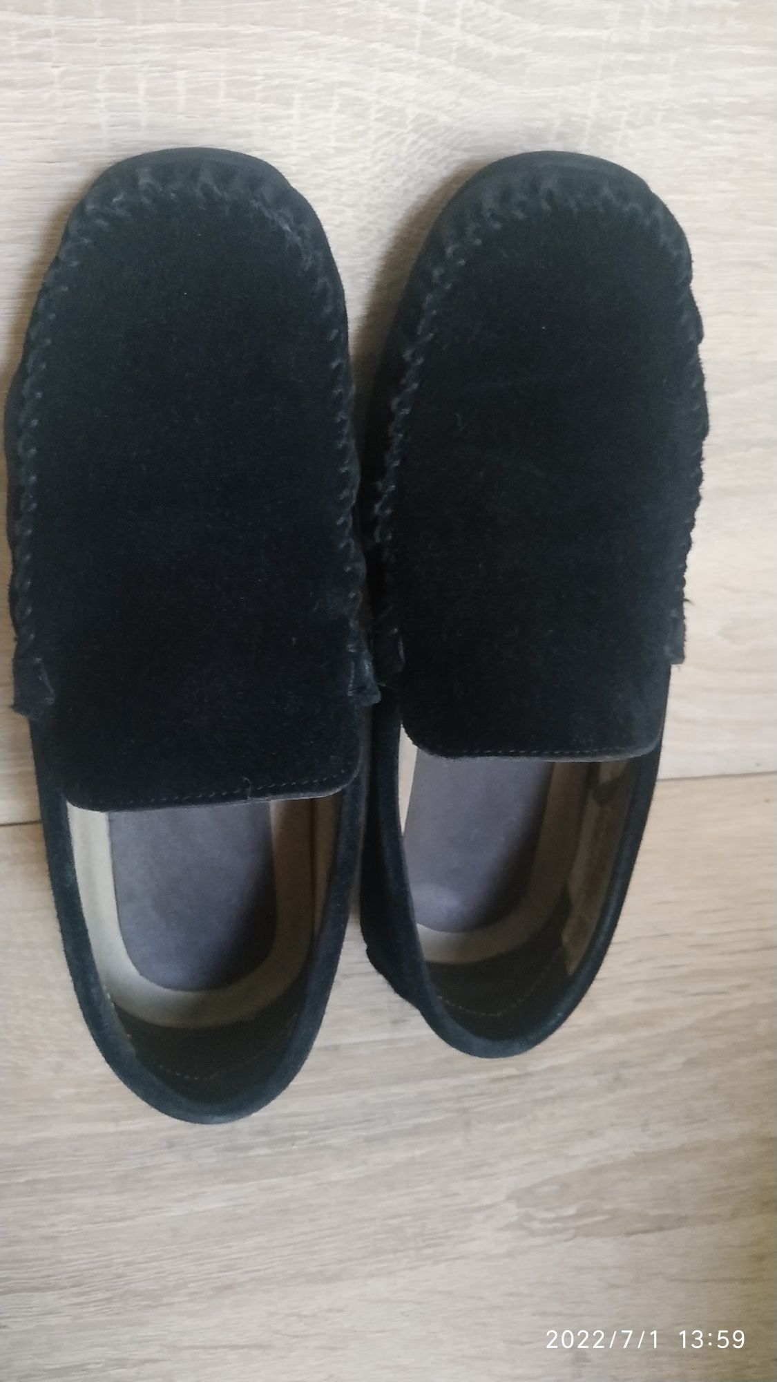 Мокасины,туфли,лоферы Мида черная замша 36 размер