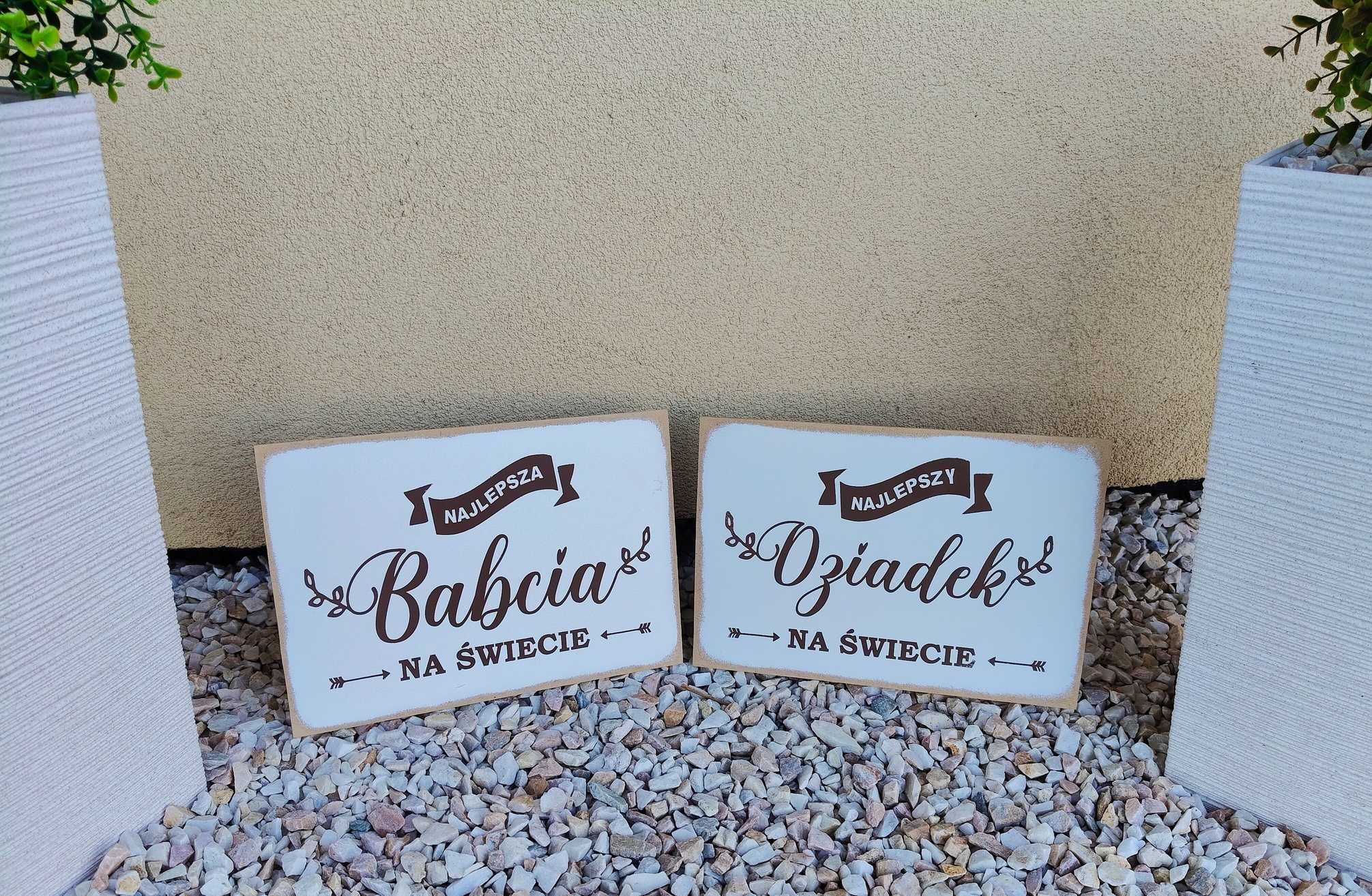 Tabliczki na Dzień Babci i Dzień Dziadka Różne WZORY