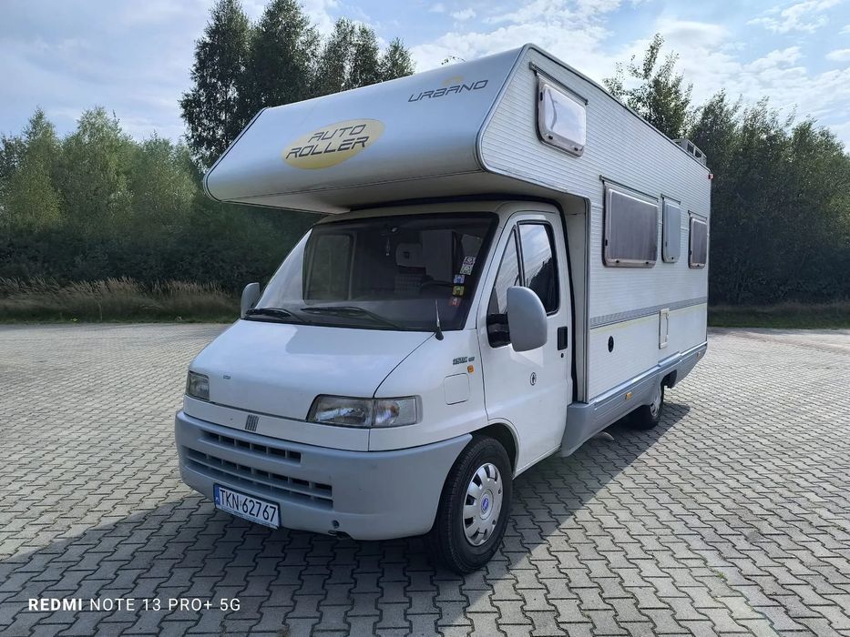 Fiat Ducato Fiat Ducato 2,5 Diesel Kamper Auto Roller 4 x osoby, Zarejestrowany