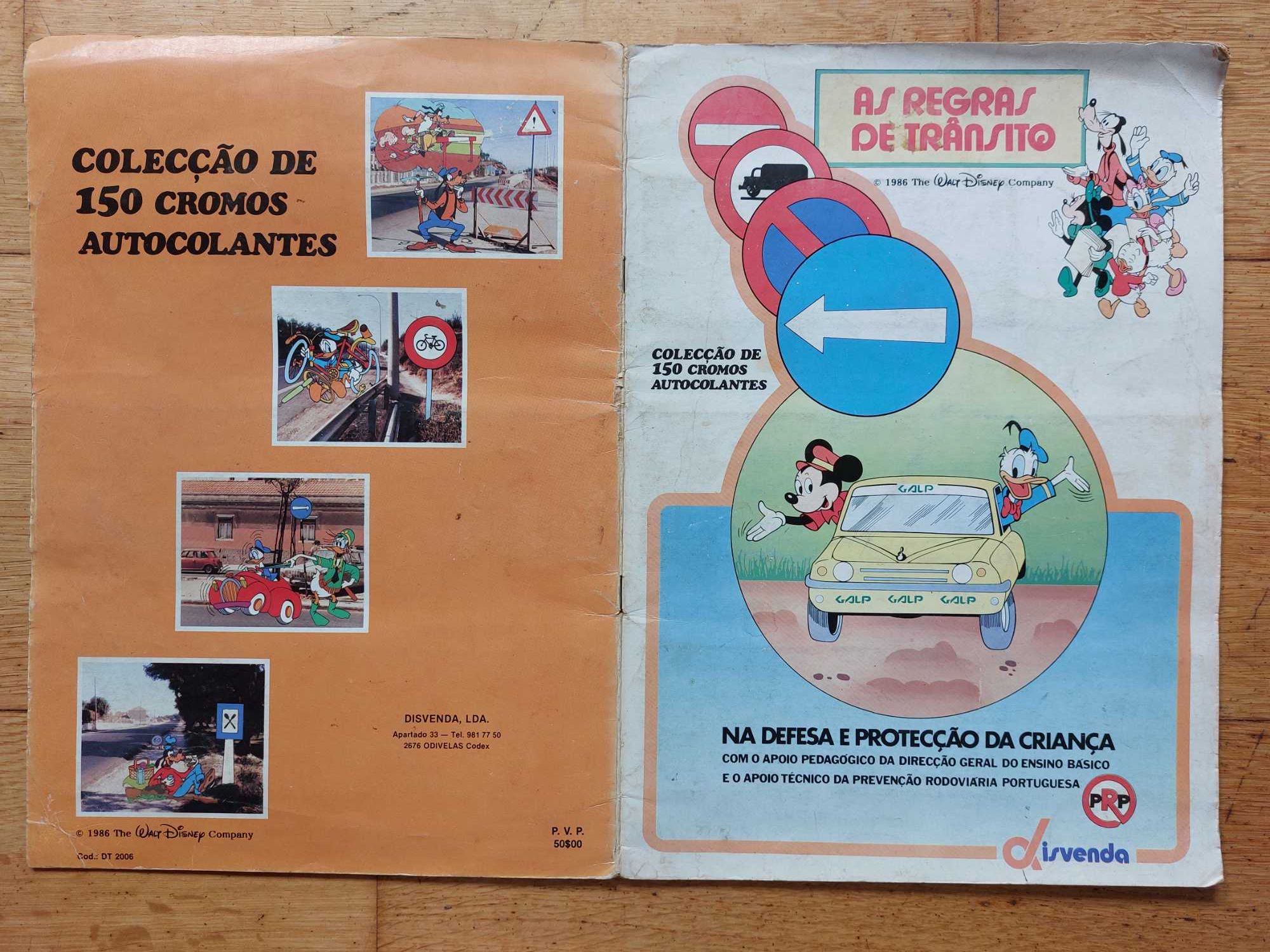 Caderneta de cromos "As regras de trânsito" - Completa