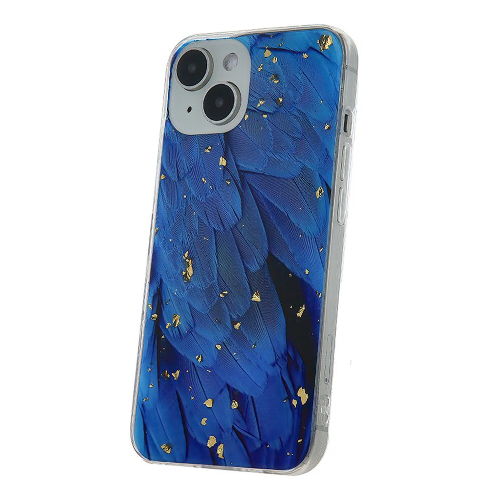 Etui Case Plecki Gold Glam Samsung Galaxy S24 Blue + Szkło 9H