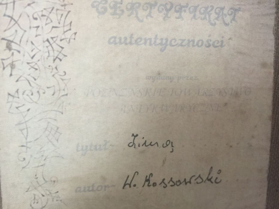Piękny obraz z ramą W. Rossowski - Zimą. Certyfikat autentyczności