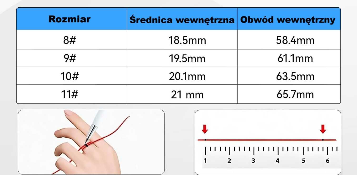 Smart Ring Fitness Tracker krokomierz YD LIFE srebrny rozmiar #10