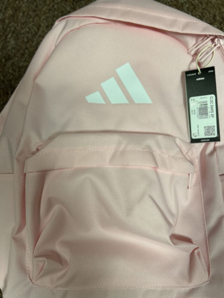 Plecak adidas dla dziewczynki lekki pojemny rozowy