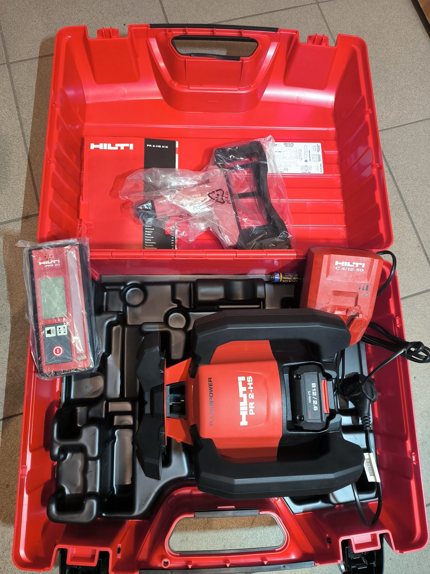 Niwelator laserowy Hilti PR-2HS cały zestaw jak nowy