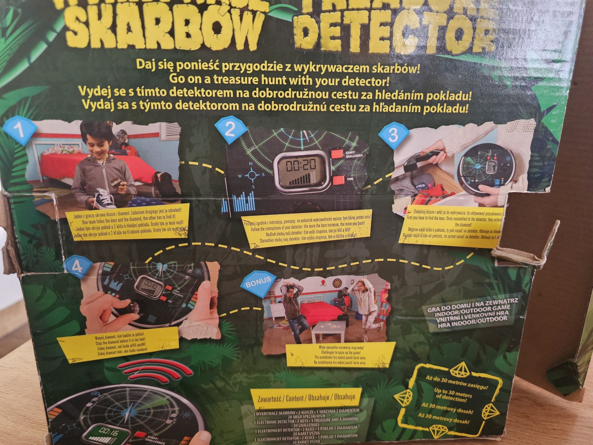 Wykrywacz skarbów Treasure detector gra 7+ HIT