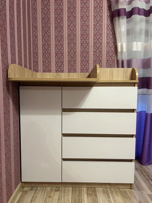 Комод пеленальний+матрац на пеленатор в подарунок