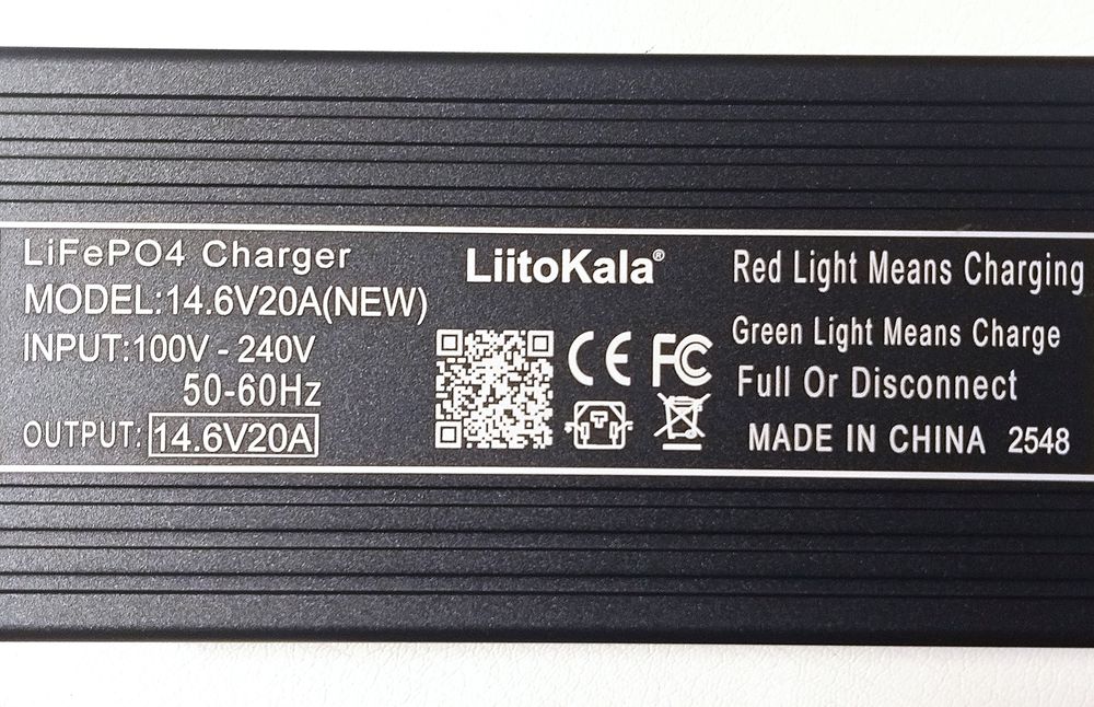 Зарядний пристрій 14.6 В 20 А Litokala LiFePo4 акумуляторів зарядне