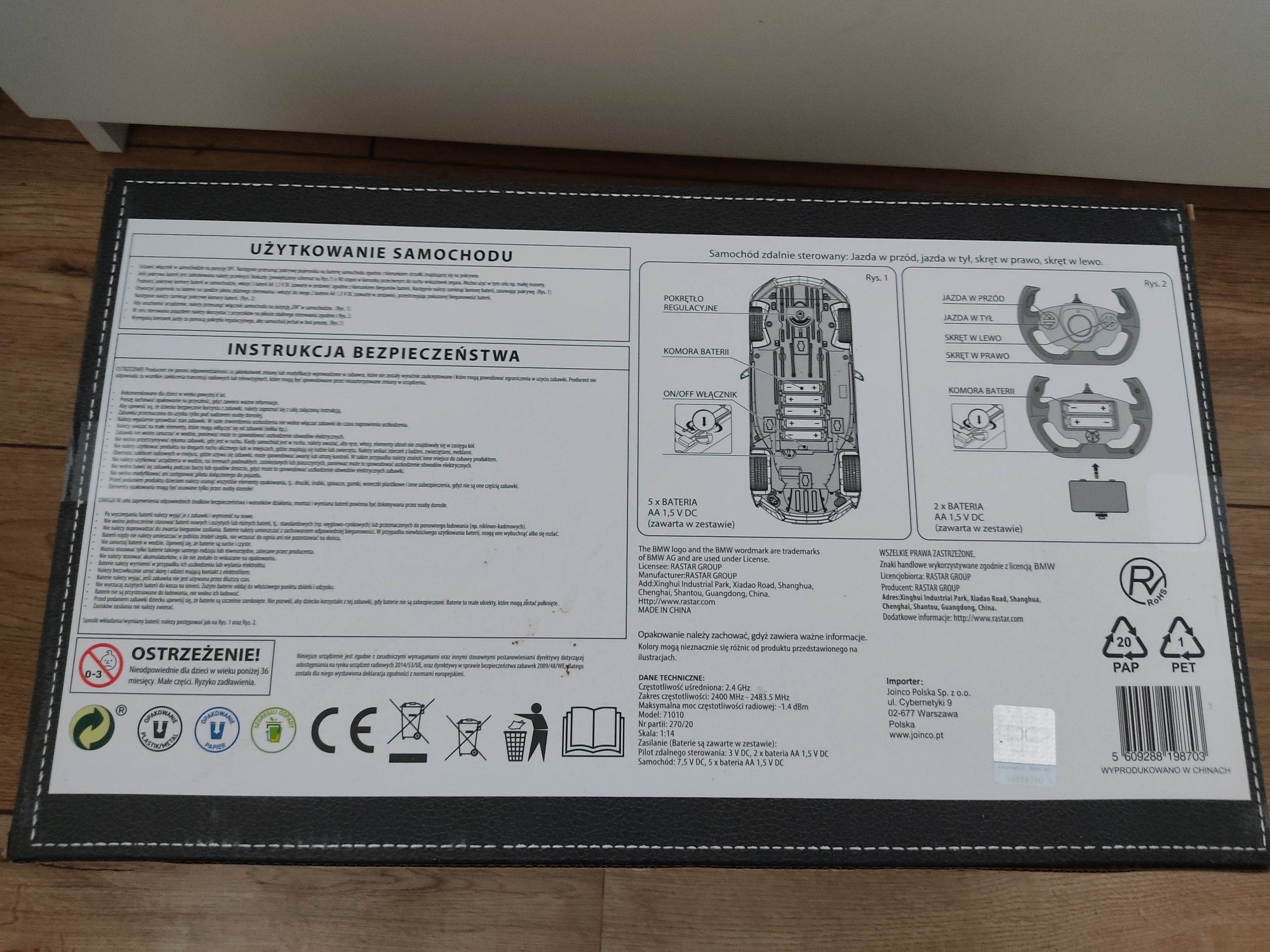 BMW i8 zdalnie sterowany samochód 1:14