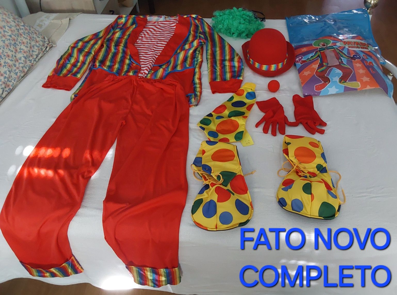 FATO NOVO DE PALHAÇO TAMANHO M. Carnaval, Eventos, Casa, Rua, Festas.