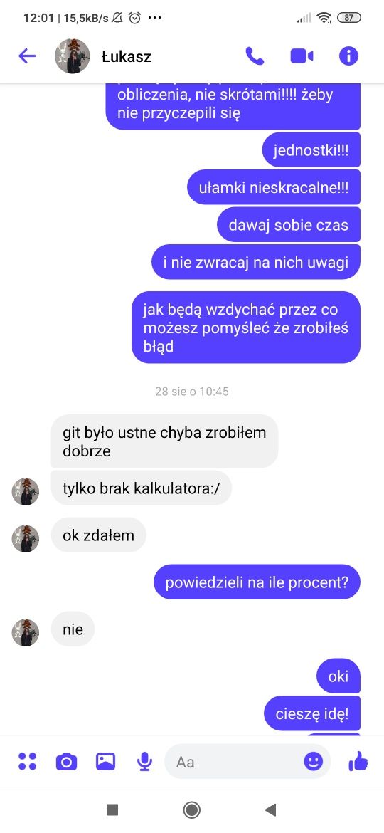 Korepetycje matematyka! W galerii załączam sukcesy swoich uczniów:)