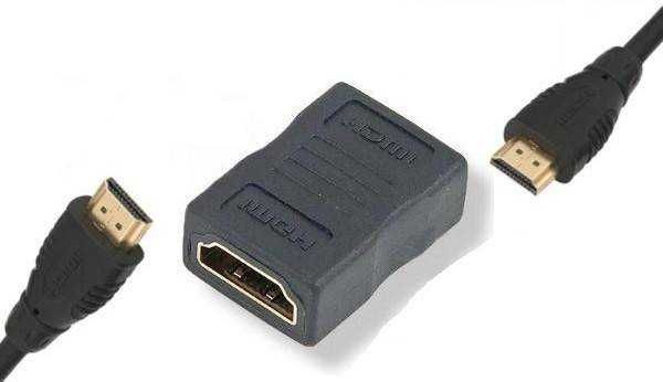 Adapter łącznik kabli HDMI żeński - żeński  * Video-Play Wejherowo