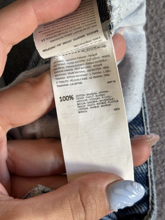 Jeansy wide leg cargo