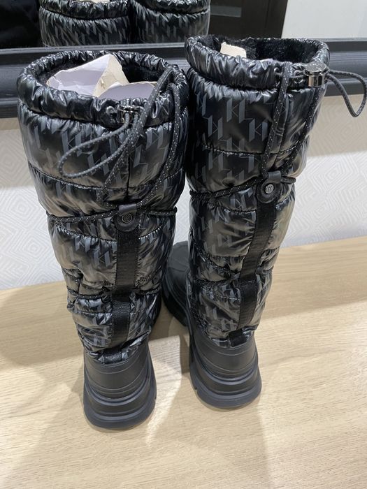 Черевики чоботи Karl Lagerfeld 39 високі чорні зимові нові