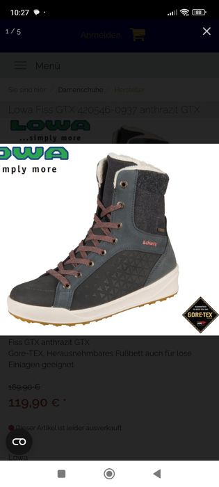 Жіночі черевички Lowa simply more, Gore-TEX, оригінал