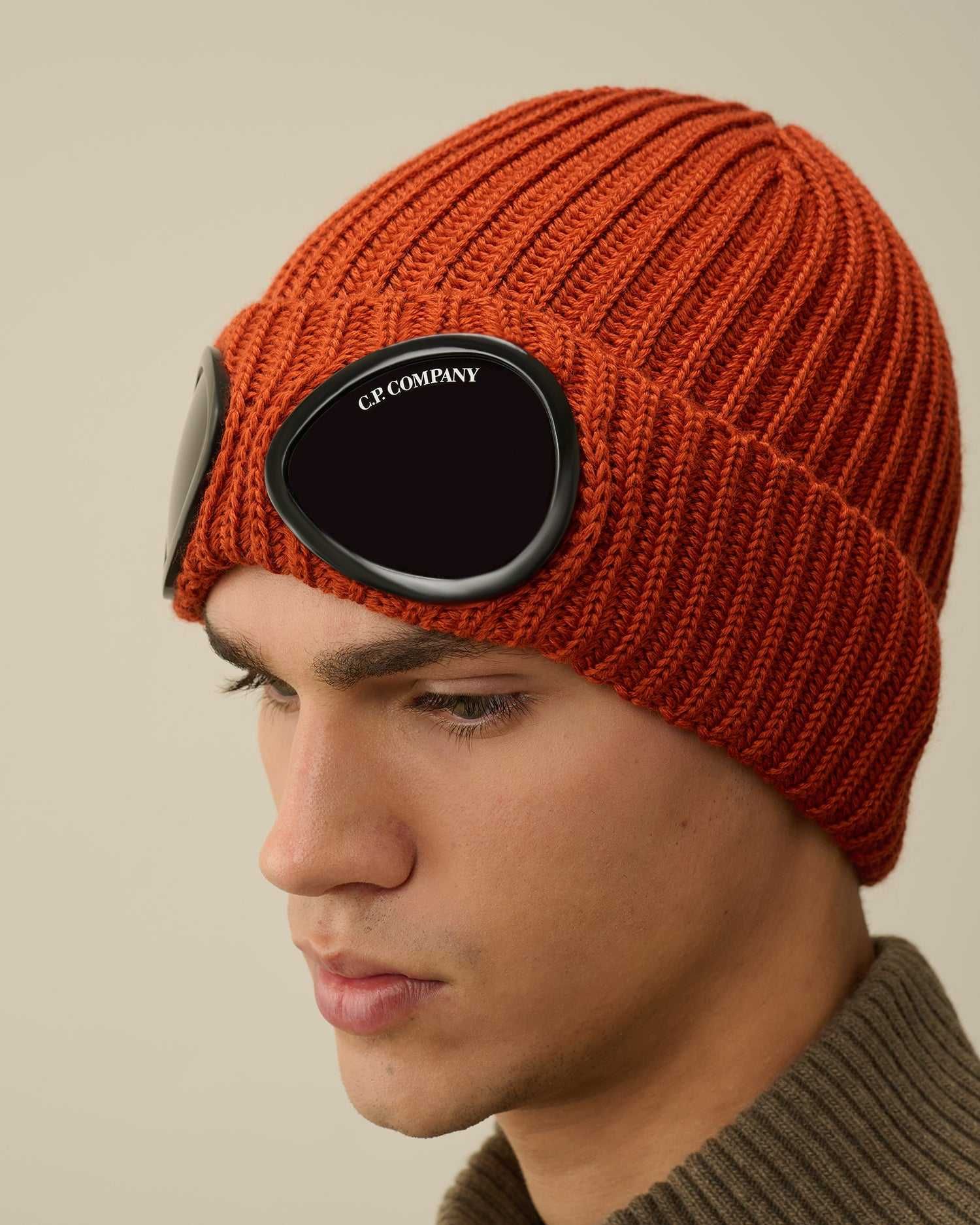 Шапка C.P. Company Goggle Beanie Orange
