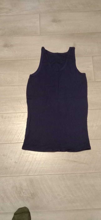 Майка темно-синя, зелена