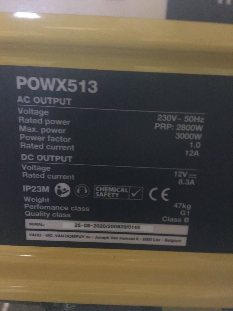 Генератор PowerPlus POWX513
