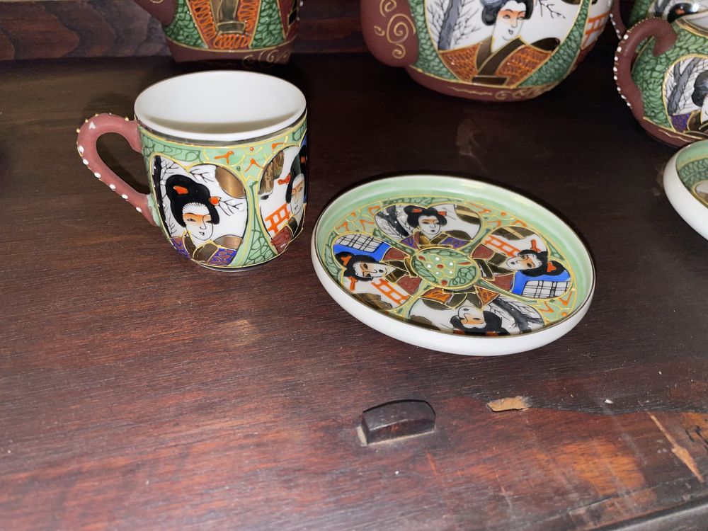 Serviços de chá e café porcelana japonês