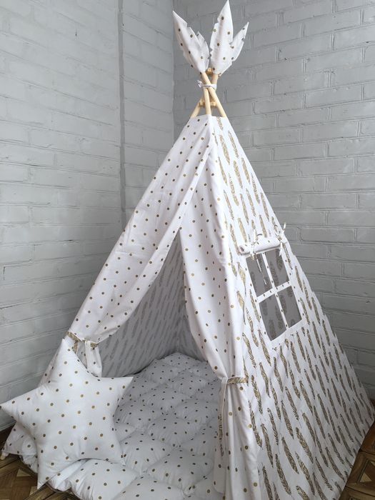 Вігвам дитяча палатка тіпі шалаш будиночок для ігр