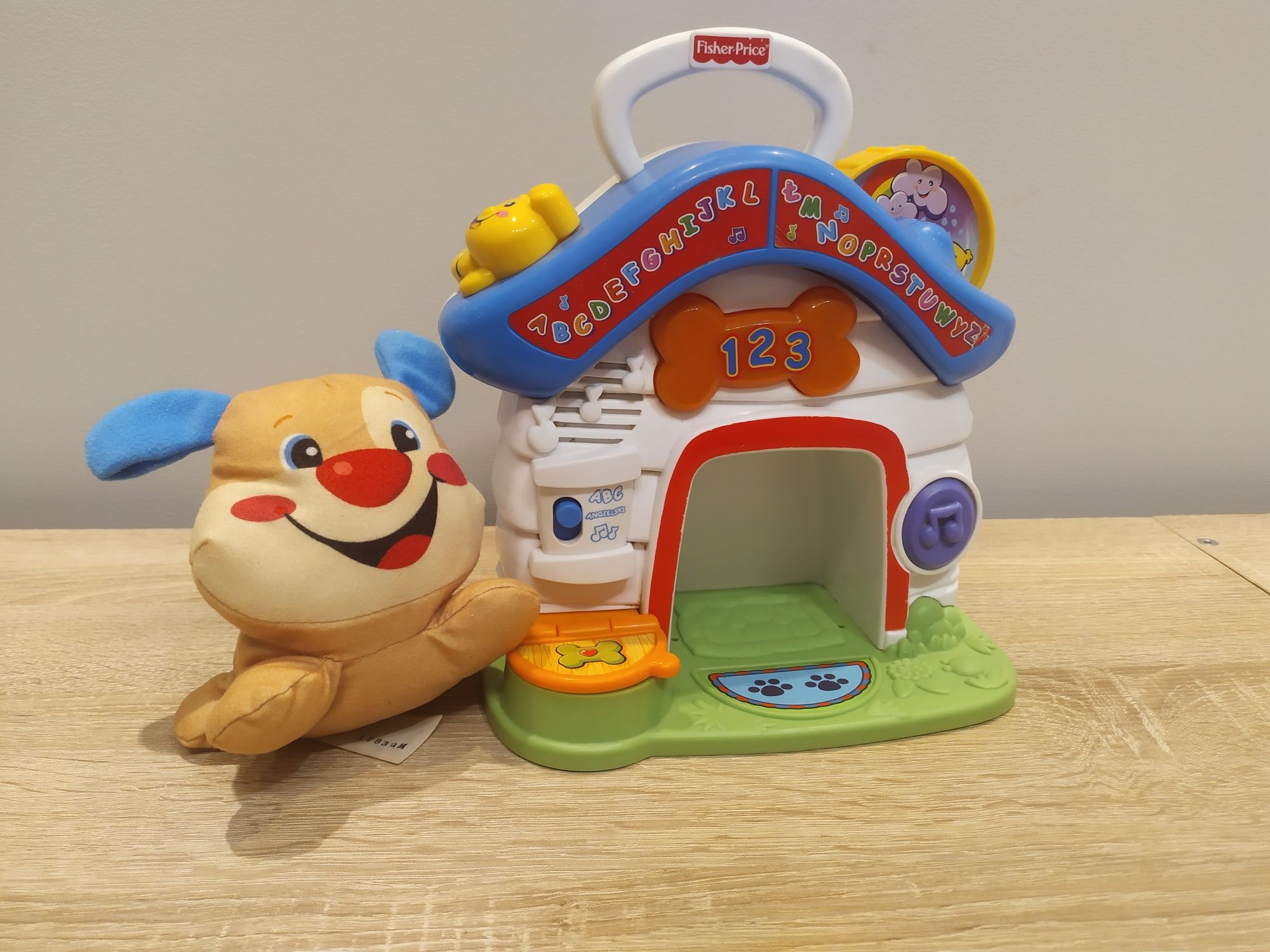 Domek szczeniaczka uczniaczka fisher price zabawka interaktywna