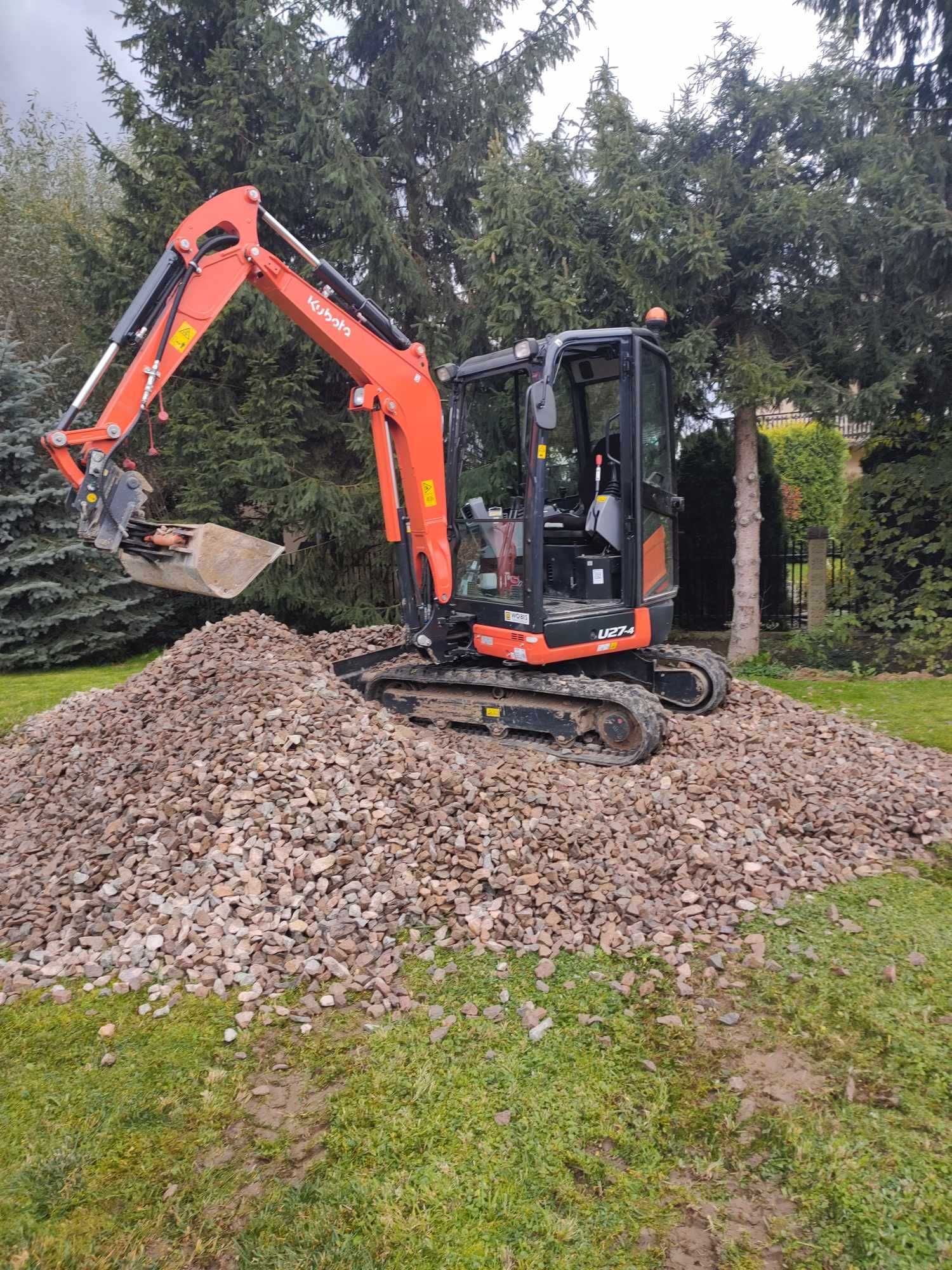 Usługi, wynajem minikoparki 1.5tony oraz 3tony WIERTNICA KUBOTA JCB