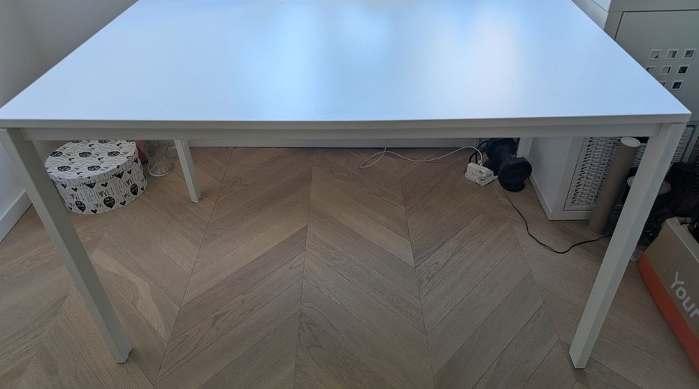 Biały stół biurko IKEA 125x75