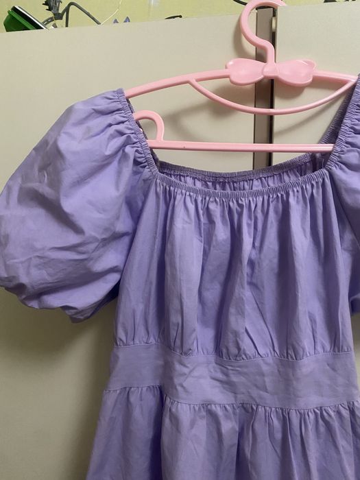 Лавандова міні сукня S