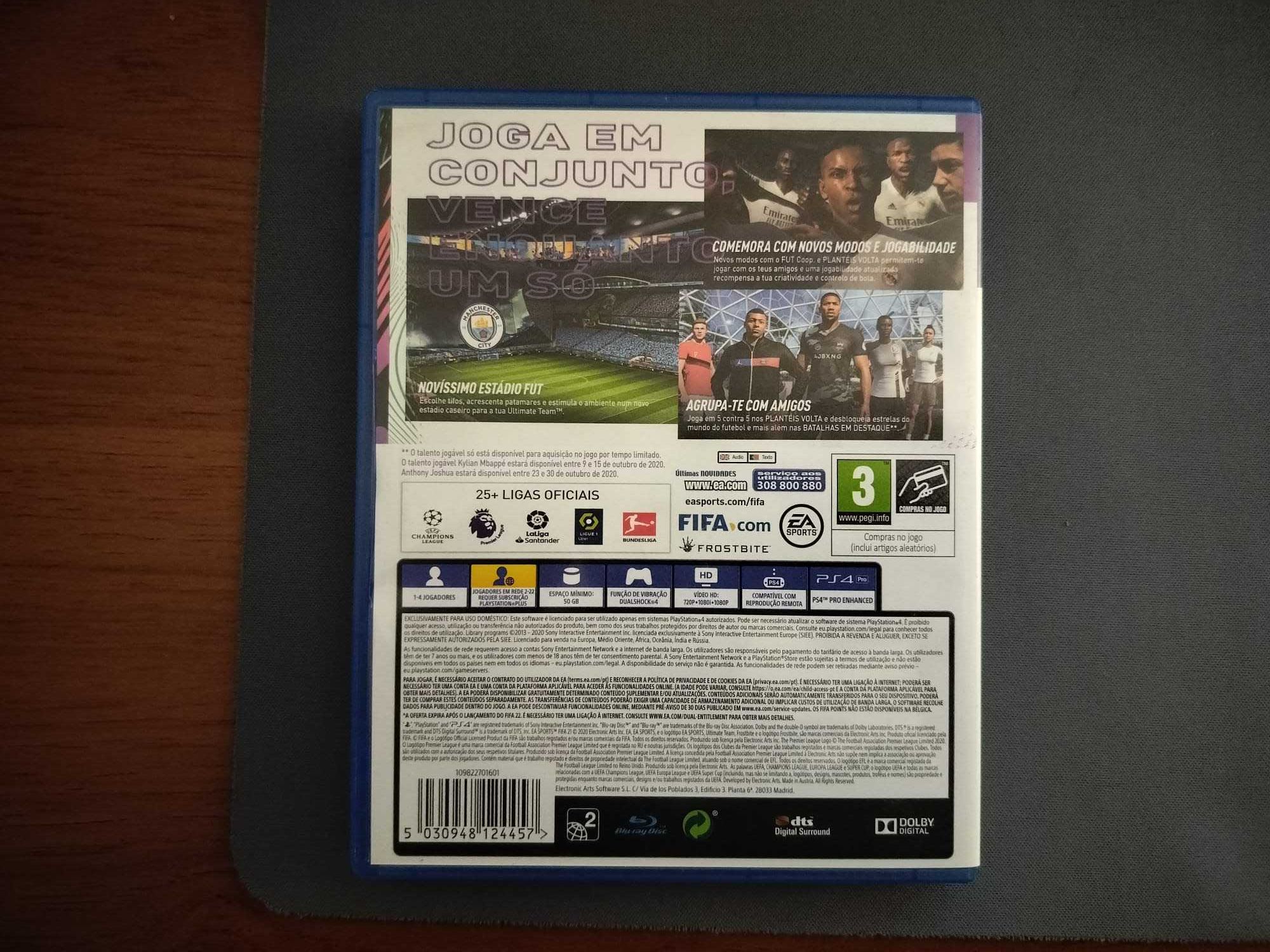 Fifa 21 e Fifa 20 para PS4