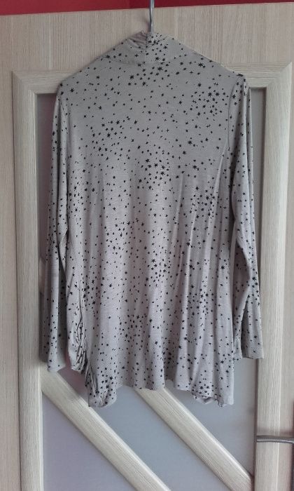 Kardigan beżowo-czarny marki Marks&Spencer, rozmiar 12
