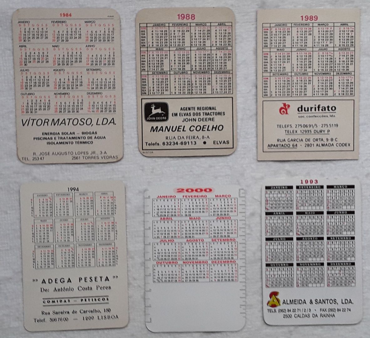 Calendários de bolso - Tema: Motos