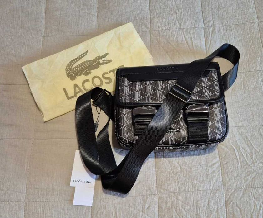 Bolsa / Mala a Tiracolo LACOSTE The Blend - Preta - nova