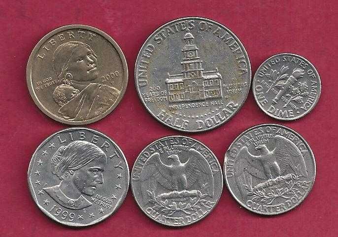 E..U.   America  6     moedas