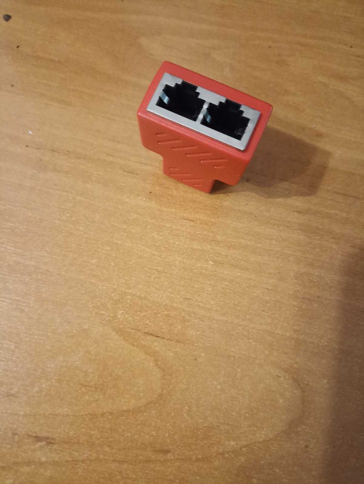 Розгалужувач RJ45, USB 1 на 2, подвійний LAN Ethernet роз'єм 8P8C